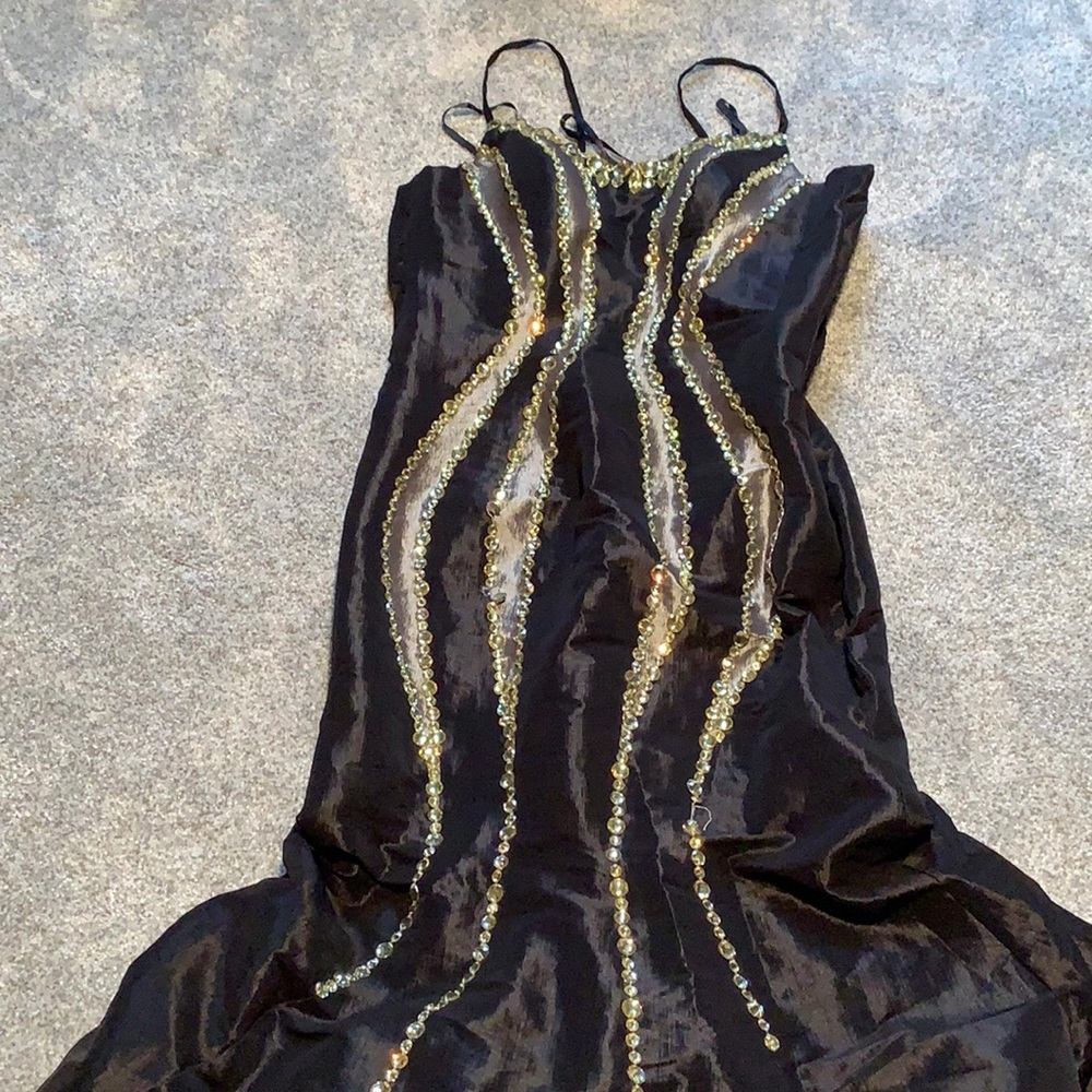 Black dress strapless 🖤 comes with vest